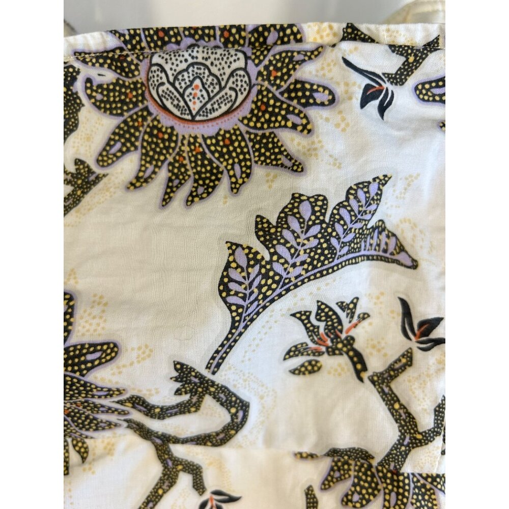 House Of Harlow 1960 Women's XS Floral Ruched Top 100% Cotton boho halter top - Picture 7 of 9